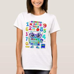 Tag des Zahlen 2026 Süßer Taschenrechner Mathe T-S T-Shirt