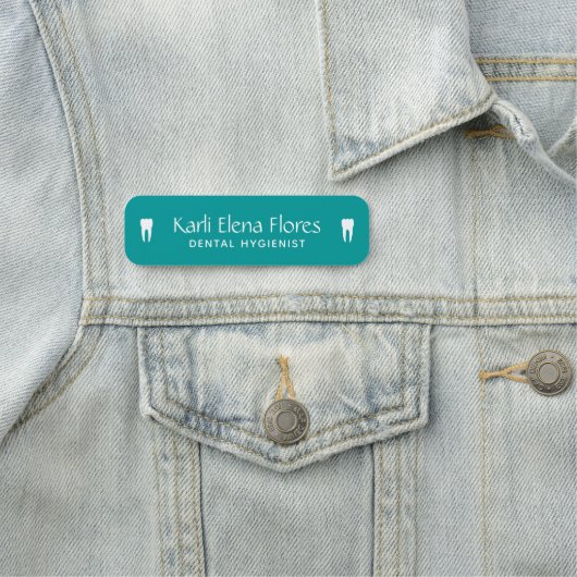 Tag des Zahnarztnamens Namensschild (Beispiel)