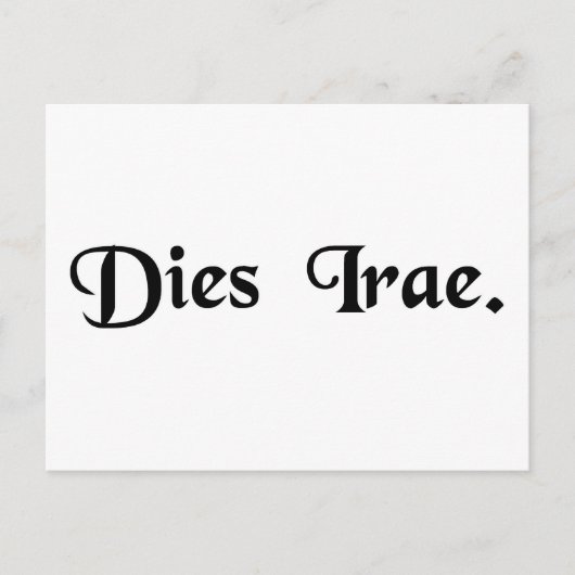 Tag des Zorns Postkarte (Vorderseite)