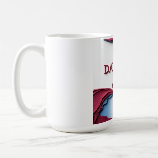 Tag Eins oder Ein Tag Kaffeetasse (Links)