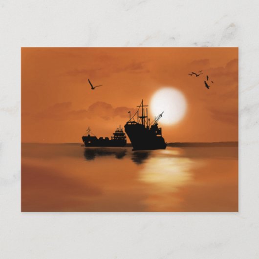 Tag endet Postkarte (Vorderseite)