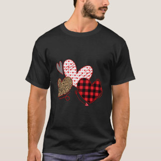 Tag Er Liebt Leopard Kariert T-Shirt
