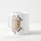 Tag 🌍 Erde Kaffeetasse (Vorderseite Links)