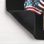 Tag Flag Cross Print Mousepad (Ecke)
