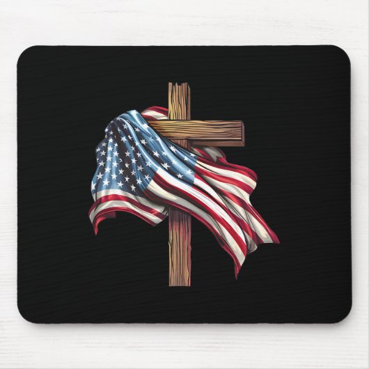 Tag Flag Cross Print Mousepad (Vorne)