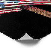 Tag Flag Cross Print Poster (Ecke)