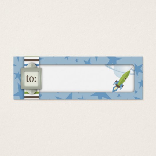Tag für Babyjungen-Geschenke (Vorderseite)