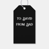 Tag für Baum- und Schädelgeschenke Geschenkanhänger (Rückseite)