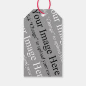 Tag für benutzerdefinierte Bildübergabe Geschenkanhänger (Rückseite)