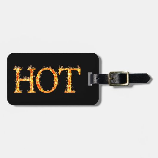 Tag für das benutzerdefinierte Hot Fire-Gepäck Gepäckanhänger (Vorderseite horizontal)