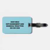 Tag für das Gepäck Gepäckanhänger (Rückseite horizontal)