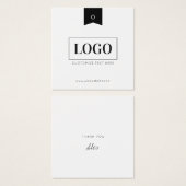 Tag für das Logo für Unternehmen (Vorne & Hinten)