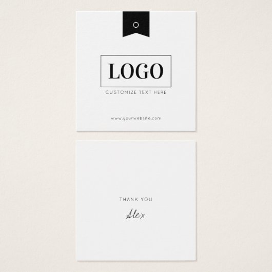 Tag für das Logo für Unternehmen (Vorne & Hinten)