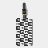 Tag für das Schachdesign Gepäckanhänger (Vorderseite vertikal)