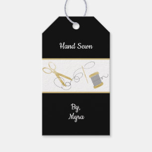 Tag für das Schwarze und Gold-Geschenk mit dem Th Geschenkanhänger