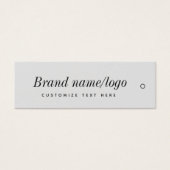 Tag für das Unternehmensetikett (Vorderseite)