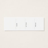 Tag für das Unternehmensetikett (Rückseite)