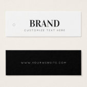 Tag für das Unternehmensetikett (Vorne & Hinten)