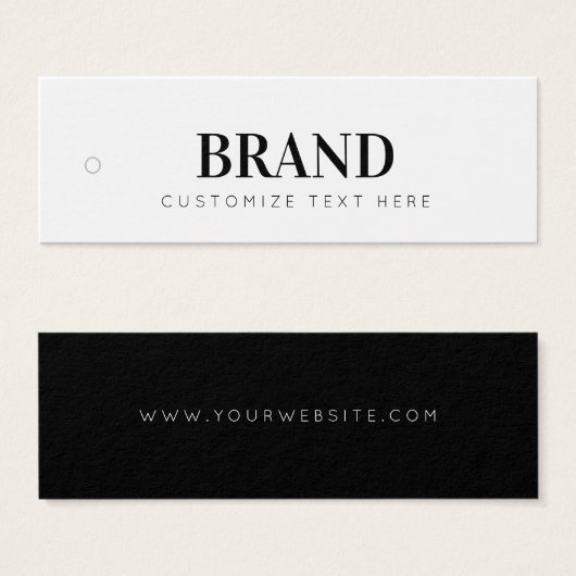 Tag für das Unternehmensetikett (Vorne & Hinten)