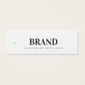 Tag für das Unternehmensetikett (Vorderseite)