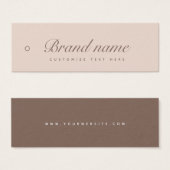 Tag für das Unternehmensetikett (Vorne & Hinten)