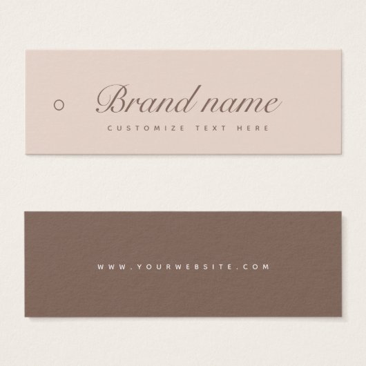 Tag für das Unternehmensetikett (Vorne & Hinten)