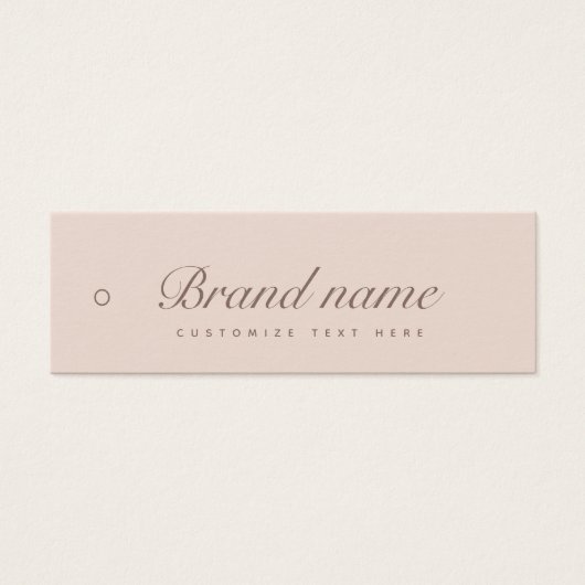 Tag für das Unternehmensetikett (Vorderseite)