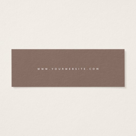 Tag für das Unternehmensetikett (Rückseite)