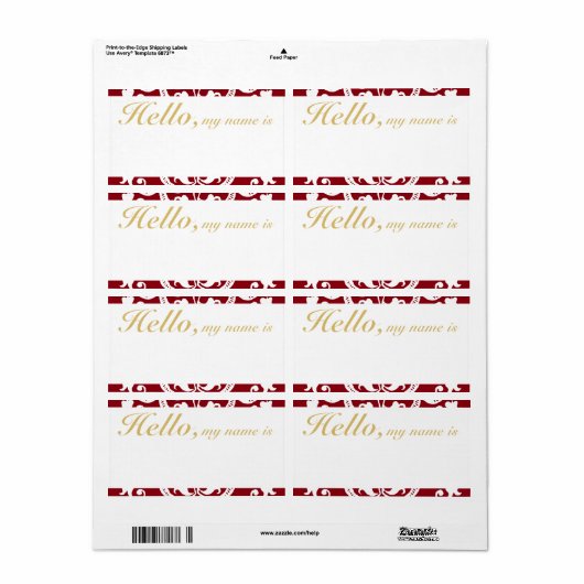 Tag für den benutzerdefinierten Blüh (Vorne)