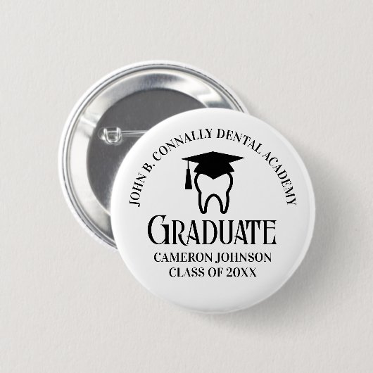 Tag für den benutzerdefinierten Hochschulabschluss Button (Vorne & Hinten)