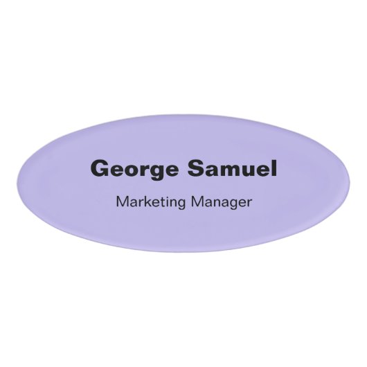 Tag für den einfachen Firmenmitarbeiter Namenschild (Vorderseite)