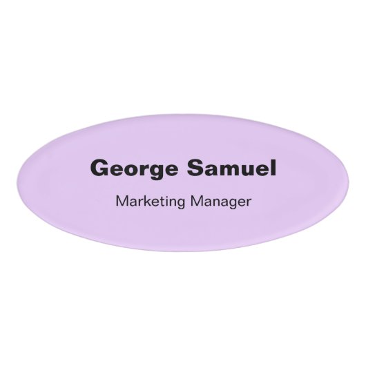 Tag für den einfachen Firmenmitarbeiter Namenschild (Vorderseite)