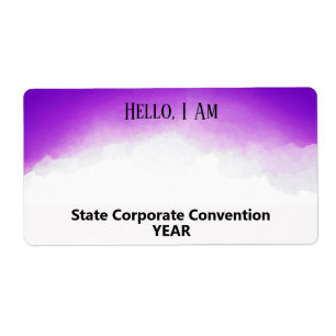 Tag für den Namen des lila benutzerdefinierten Pap