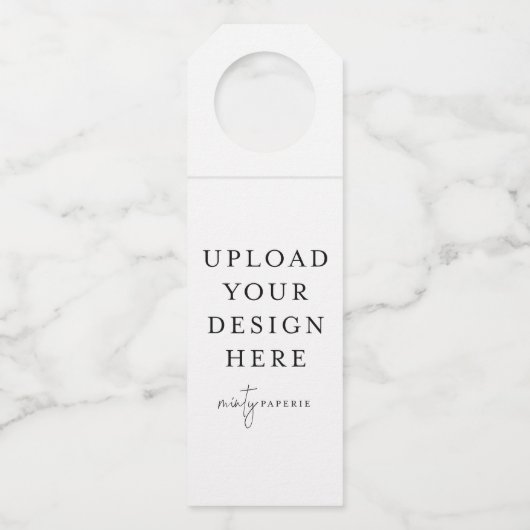 Tag für die benutzerdefinierte Flaschenverpackung Flaschenanhänger (Vorderseite)