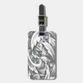 Tag für die benutzerdefinierte Tintenkunst wirbeln Gepäckanhänger (Vorderseite vertikal)