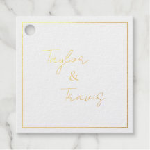 Tag für die Hochzeit am Foil Square