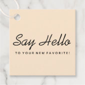 Tag für die Verpackung von weichrosa Business Geschenkanhänger (Vorderseite)