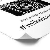 Tag für Fotos mit Hochzeitstag Poster (Ecke)