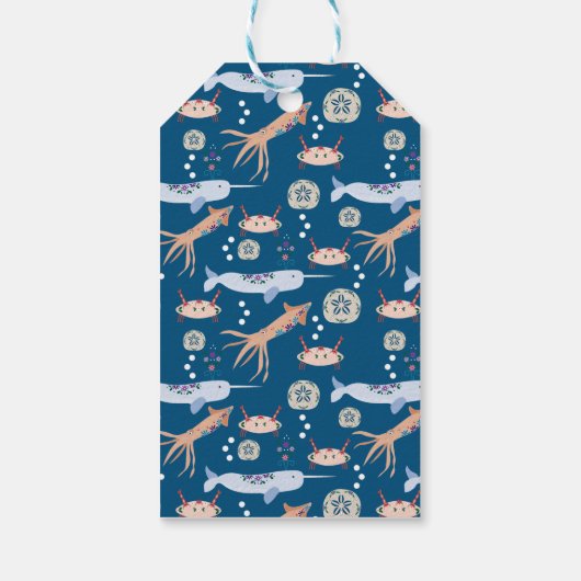 Tag für Meerestiere Geschenkanhänger (Rückseite)