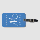 Tag für Mit Monogramm Reisen im 5-Sterne-Stil Gepäckanhänger (Vorderseite (Horizontal))