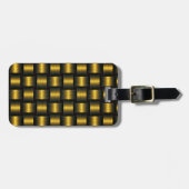 Tag für Schwarz und Gold Gepäckanhänger (Vorderseite horizontal)