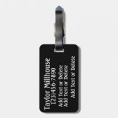 Tag für Sportgeräte - SRF Gepäckanhänger (Rückseite vertikal)