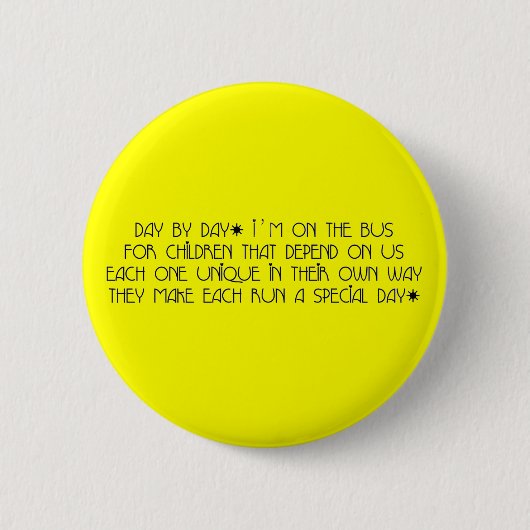 Tag für Tag Busanzeige Button (Vorderseite)