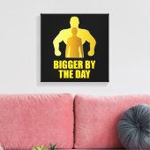 Tag für Tag größer Leinwanddruck (Insitu (Wohnzimmer))
