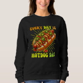 Tag für Tag Hotdog Sweatshirt (Vorderseite)