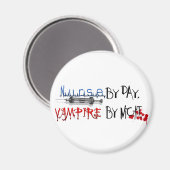 Tag für Tag, Nacht Vampire Magnet (Vorderseite/Rückseite)
