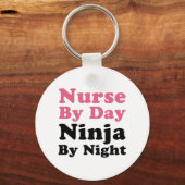 Tag für Tag, Ninja für Nacht Schlüsselanhänger (Vorderseite)