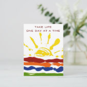 Tag für Tag Postkarte (Stehend Vorderseite)