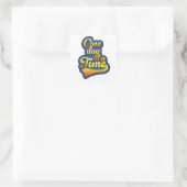 Tag für Tag Quadratischer Aufkleber (Tasche)