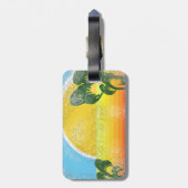 Tag für Vintage Urlaubsreisen Gepäckanhänger (Rückseite vertikal)